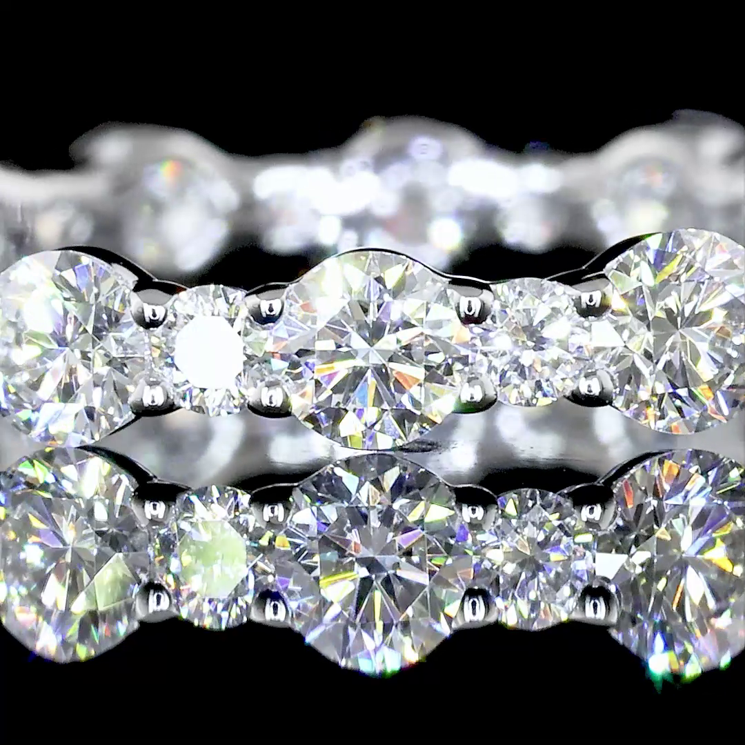 1.24 CTTW Round Lab Diamond Full Eternity (E Color and VS1 Clarity)