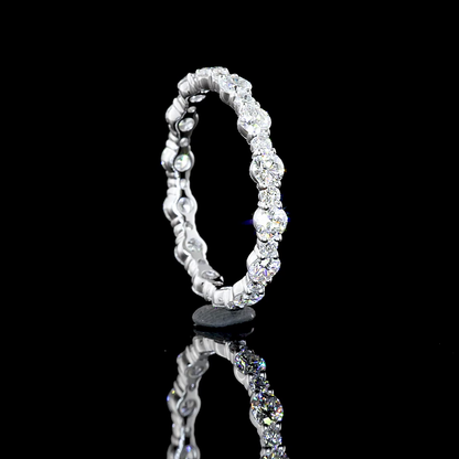 1.24 CTTW Round Lab Diamond Full Eternity (E Color and VS1 Clarity)