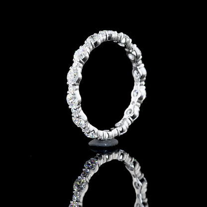 1.24 CTTW Round Lab Diamond Full Eternity (E Color and VS1 Clarity)