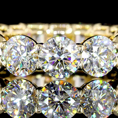 10.72 CTTW Emerald Lab Diamond Full Eternity (E Color and VS Clarity)