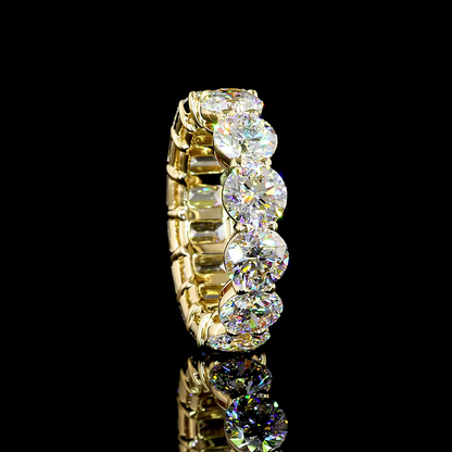 10.72 CTTW Emerald Lab Diamond Full Eternity (E Color and VS Clarity)