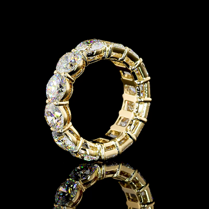 10.72 CTTW Emerald Lab Diamond Full Eternity (E Color and VS Clarity)