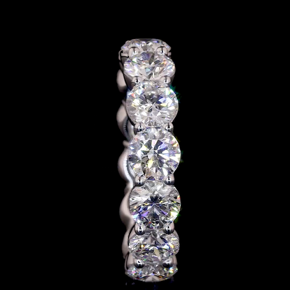 5.56 CTTW Round Lab Diamond Full Eternity (D Color and VVS2 Clarity)