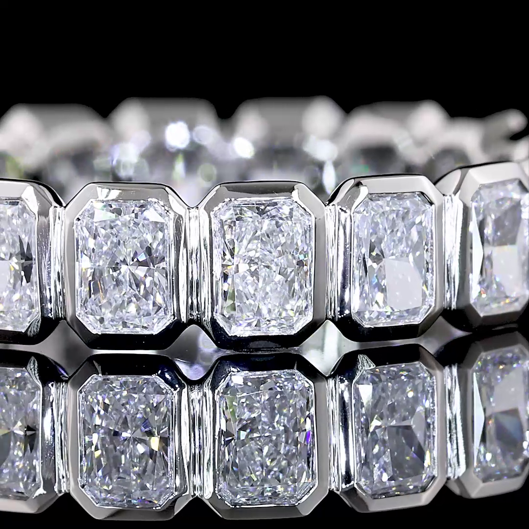 1.82 CTTW Radiant Lab Grown Diamond Full Eternity Sz. 5.25 (E Color and VS Clarity)