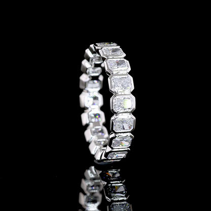 1.82 CTTW Radiant Lab Grown Diamond Full Eternity Sz. 5.25 (E Color and VS Clarity)