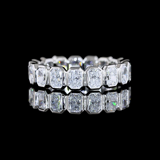 1.94 CTTW Radiant Lab Grown Diamond Full Eternity Sz. 5.25 (F Color and VS2 Clarity)