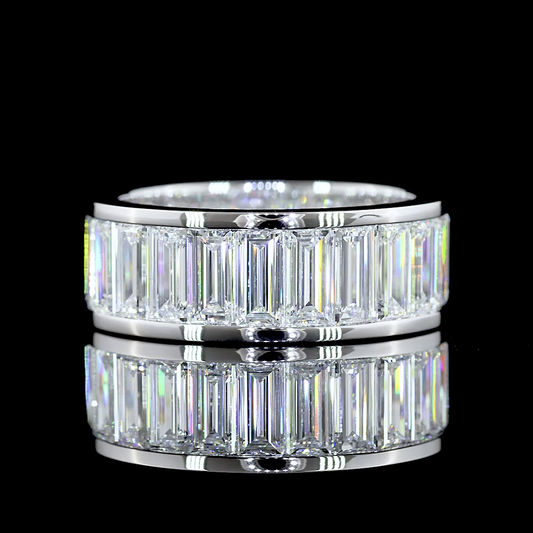 6.07 CTTW Baguette Lab Diamond Full Eternity Sz. 6.5 (E Color and VS Clarity)