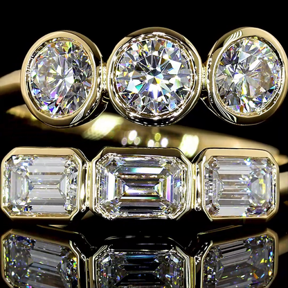 1.78 CTTW Emerald Lab Diamond Special Eternity Band (E Color and VS Clarity)