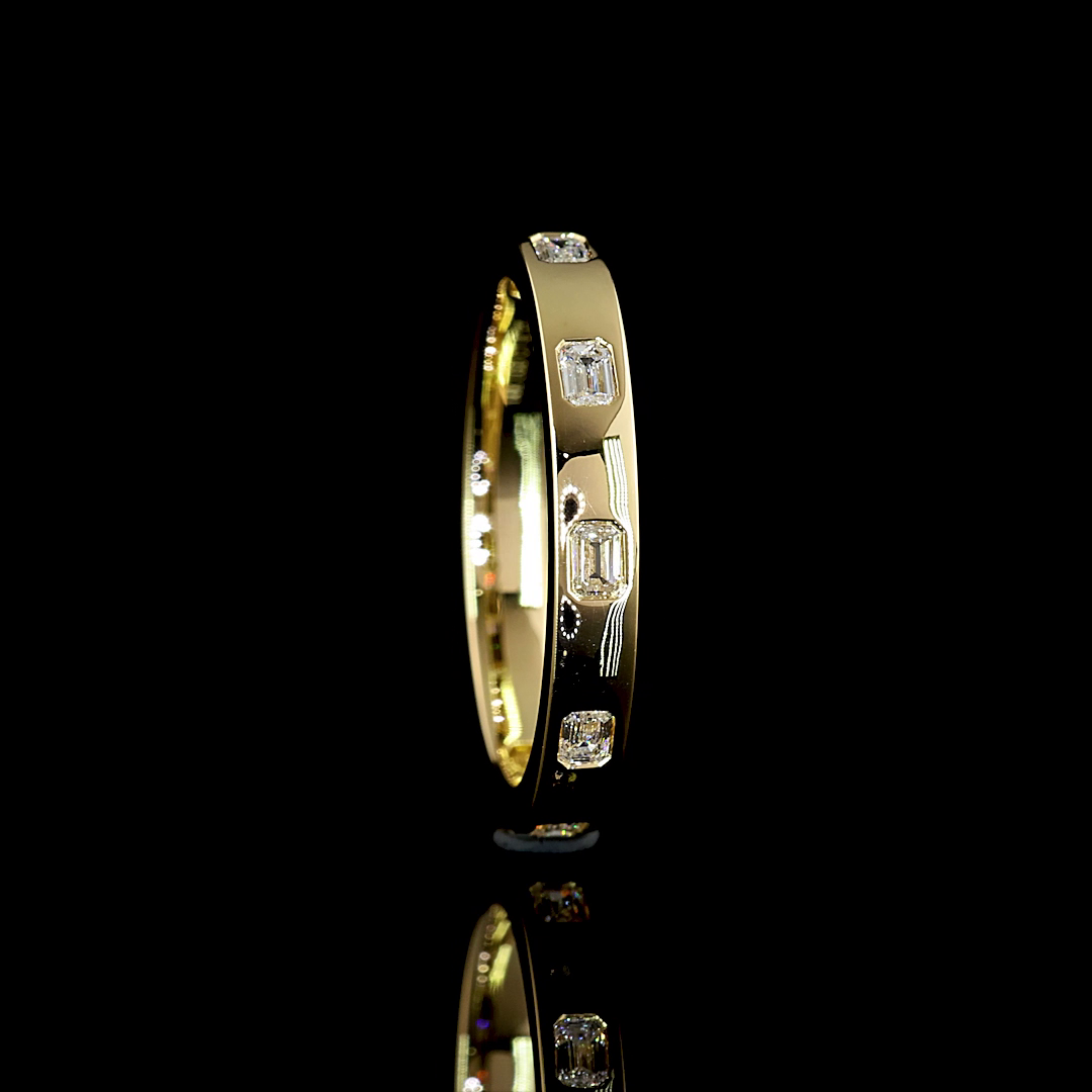 0.33 CTTW Emerald Lab Diamond Full Eternity (E Color and VS Clarity)