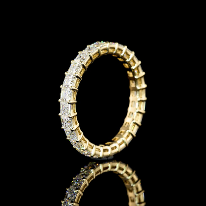 2.12 CTTW Asscher Lab Diamond Full Eternity (E Color and VS1 Clarity)