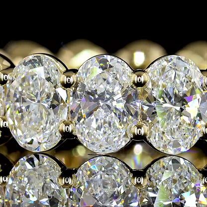 4.00 CTTW Oval Lab Diamond Full Eternity (F Color and VS2 Clarity)