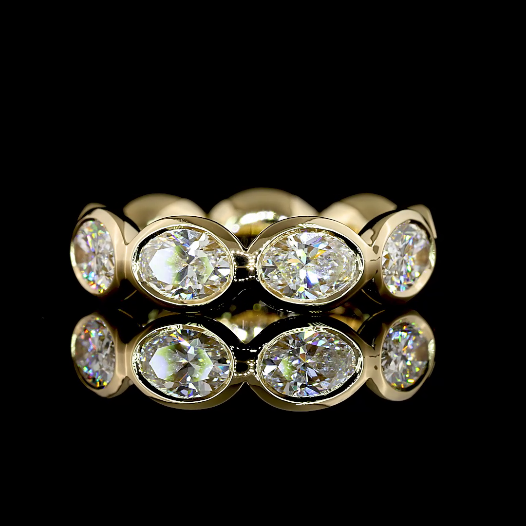 2.09 CTTW Heart Lab Diamond Full Eternity (E Color and VS Clarity)