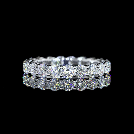2.94 CTTW Round Lab Grown Diamond Full Eternity Sz. 7 (E Color and VS1 Clarity)