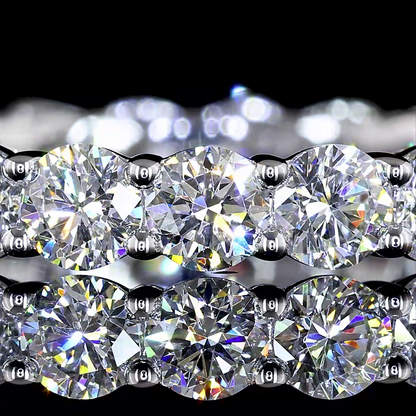 2.94 CTTW Round Lab Grown Diamond Full Eternity Sz. 7 (E Color and VS1 Clarity)