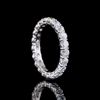 2.94 CTTW Round Lab Grown Diamond Full Eternity Sz. 7 (E Color and VS1 Clarity)