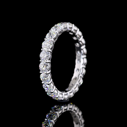 2.94 CTTW Round Lab Grown Diamond Full Eternity Sz. 7 (E Color and VS1 Clarity)
