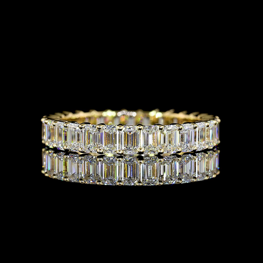 2.64 CTTW Emerald Lab Diamond Full Eternity Sz. 6.5 (E Color and VS Clarity)