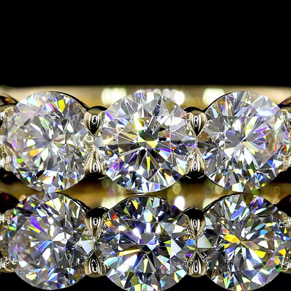 3.47 CTTW Round Lab Diamond 3/4 Eternity Band (E Color and VS Clarity)
