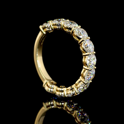 3.47 CTTW Round Lab Diamond 3/4 Eternity Band (E Color and VS Clarity)
