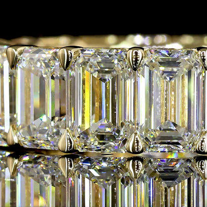 8.98 CTTW Emerald Lab Diamond Full Eternity (E Color and VS Clarity)