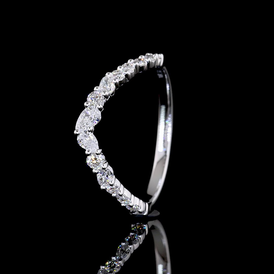 0.42 CTTW MIX Lab Diamond Special Eternity Band (E Color and VS Clarity)