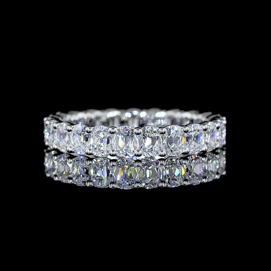2.80 CTTW Antique Cushion Lab Diamond Full Eternity (E Color and VS Clarity)