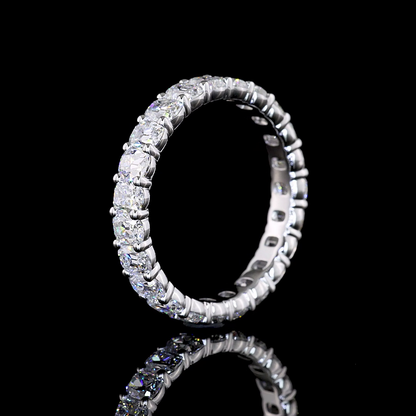 2.80 CTTW Antique Cushion Lab Diamond Full Eternity (E Color and VS Clarity)