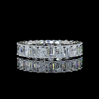 3.87 CTTW Emerald Lab Diamond Full Eternity (F Color and VS2 Clarity)