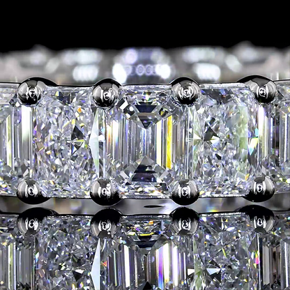 3.87 CTTW Emerald Lab Diamond Full Eternity (F Color and VS2 Clarity)