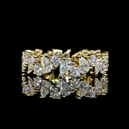 2.38 CTTW MIX Lab Diamond Full Eternity Sz. 6.5 14k Yellow Gold