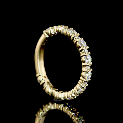 0.74 CTTW Round Lab Diamond 3/4 Eternity Band