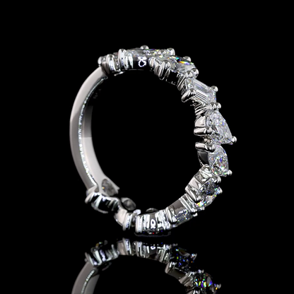 2.08 CTTW MIX Lab Diamond 3/4 Eternity Band