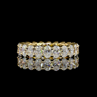 3.03 CTTW Oval Lab Diamond Full Eternity (E Color and VS2/VS Clarity)