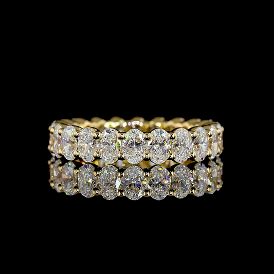 3.03 CTTW Oval Lab Diamond Full Eternity (E Color and VS2/VS Clarity)