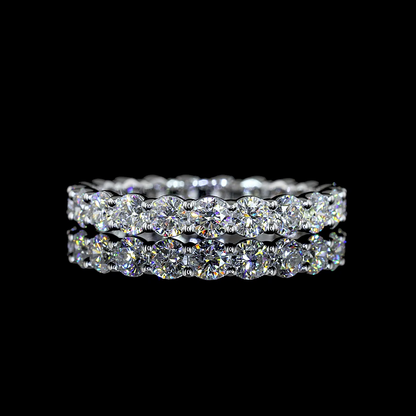 1.85 CTTW Round Lab Diamond Full Eternity Sz. 6.5