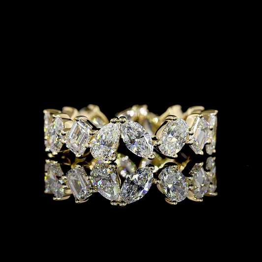 3.20 CTTW MIX Lab Diamond Full Eternity Sz. 6.5