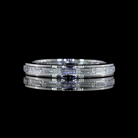 1.19 CTTW Baguette Lab Diamond Full Eternity Sz. 6.5