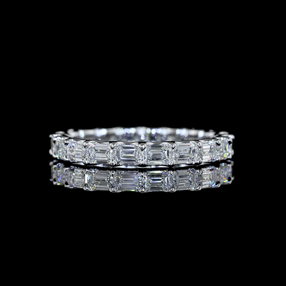 1.84 CTTW Emerald Lab Diamond Full Eternity Sz. 6.5