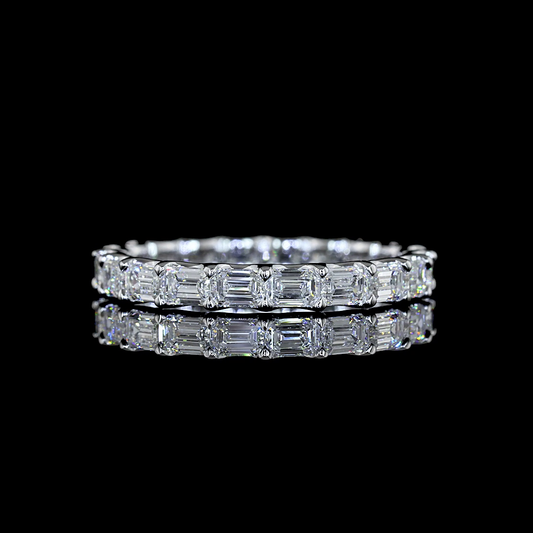 1.84 CTTW Emerald Lab Diamond Full Eternity Sz. 6.5