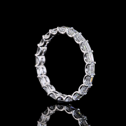 1.84 CTTW Emerald Lab Diamond Full Eternity Sz. 6.5