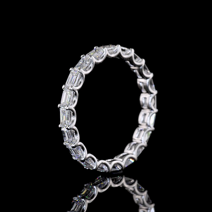 1.84 CTTW Emerald Lab Diamond Full Eternity Sz. 6.5