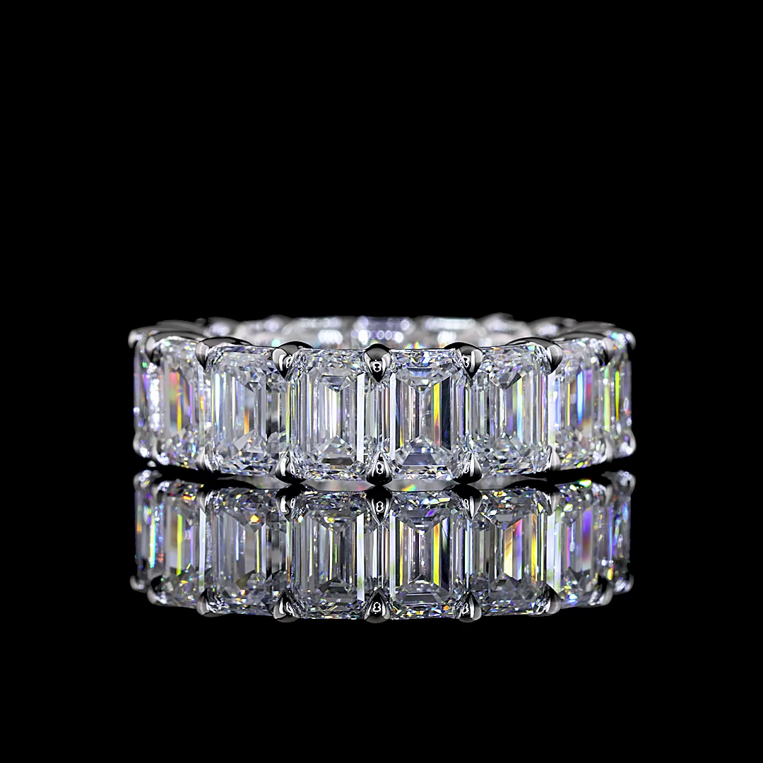 9.07 CTTW Emerald Lab Diamond Full Eternity