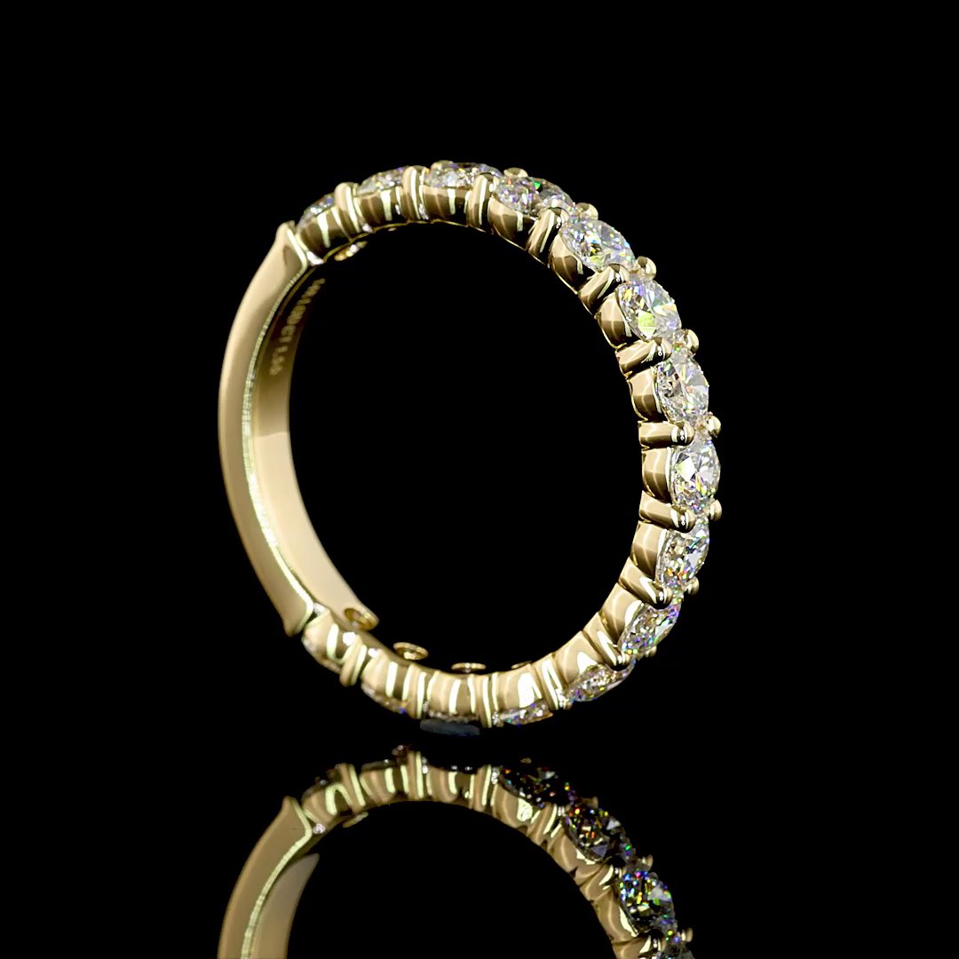 1.55 CTTW Round Lab Diamond 3/4 Eternity Band