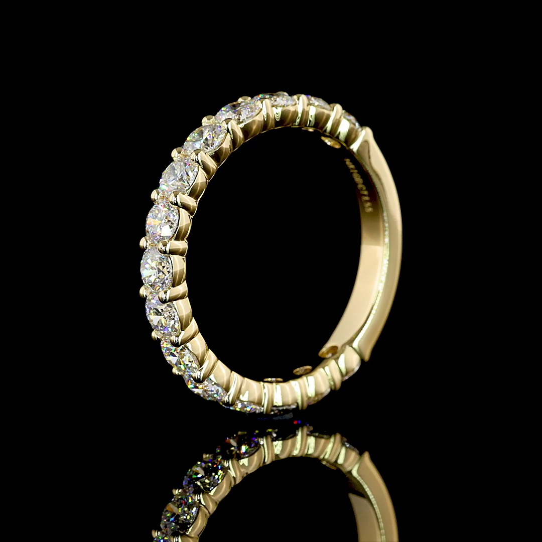 1.55 CTTW Round Lab Diamond 3/4 Eternity Band