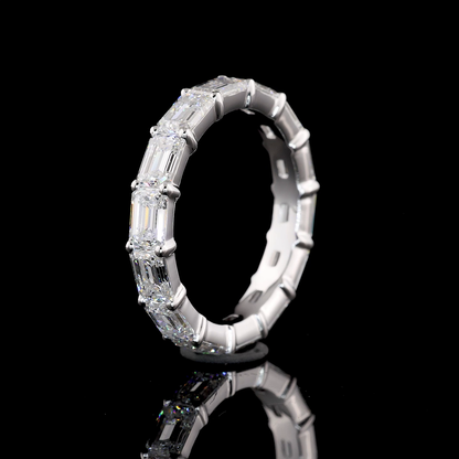 4.14 CTTW Emerald Lab Diamond Full Eternity (D Color and VVS2 Clarity)