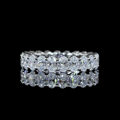 2.97 CTTW Oval Lab Diamond Full Eternity (E Color and VS Clarity)