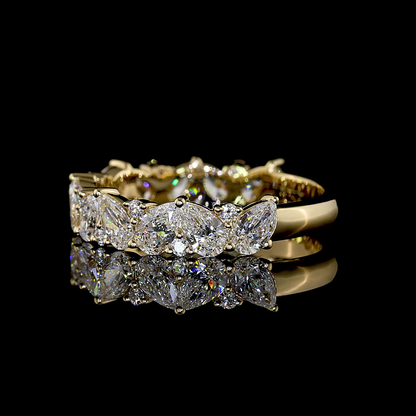 1.94 CTTW MIX Lab Diamond 3/4 Eternity Band