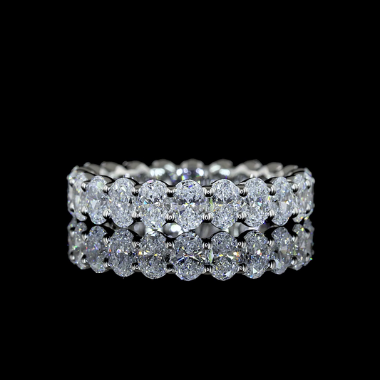 2.00 CTTW Oval Lab Diamond Full Eternity