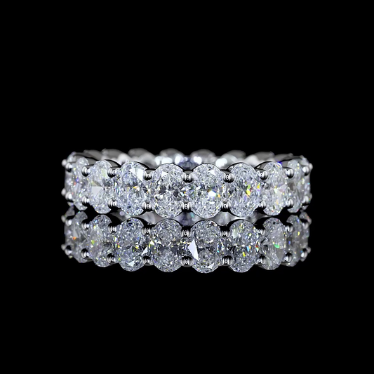 3.04 CTTW Oval Lab Diamond Full Eternity (E Color and VS Clarity)