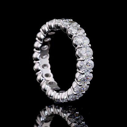 3.04 CTTW Oval Lab Diamond Full Eternity (E Color and VS Clarity)